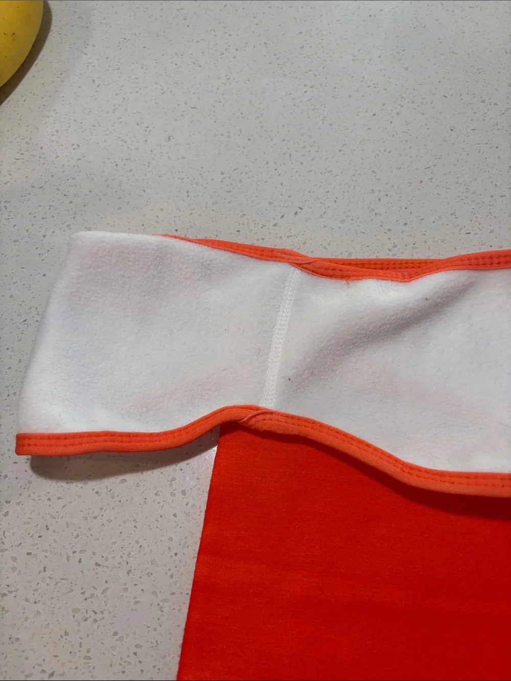 Aperol Orange & Cream Neck Gaiter, Mittens, and Headband Set